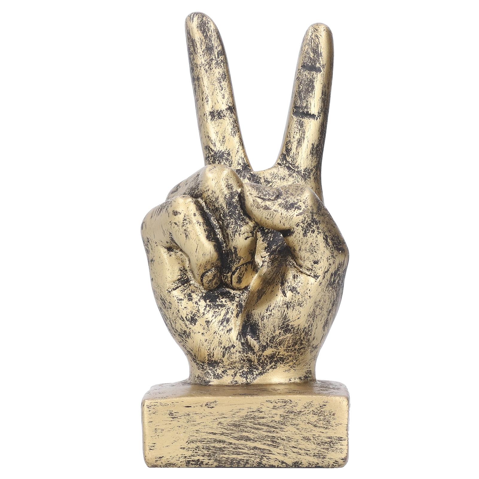 Resin Finger Gesture Sculpture Creative Statue Home Office Desktop Bookcase Ornament DecorBronze мідний
Resin Finger Gesture Sculpture Creative Statue Home Office Desktop Bookcase Ornament DecorBronze мідний