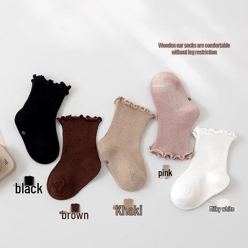 Весенне-осенние хлопковые носки для новорожденных с оборкой для мальчиков и девочек – Не сдавливающие, Свободная посадка M: 1-3 years, recommended foot length 11-14 cm
Весенне-осенние хлопковые носки для новорожденных с оборкой для мальчиков и девочек – Не сдавливающие, Свободная посадка M: 1-3 years, recommended foot length 11-14 cm