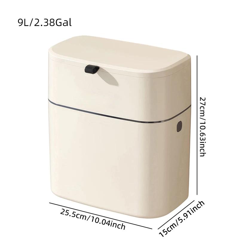 1pcs Stylish Hanging Trash Can for Household Toilets - Large Capacity Square Design Convenient Clamshell Lid
1pcs Stylish Hanging Trash Can for Household Toilets - Large Capacity Square Design Convenient Clamshell Lid