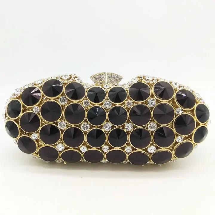 Boutique De FGG (in stock) Black Diamond Evening Clutches Bag Women Fashion Wedding Party Handbag Purse Bridal Crystal Clutch Mini Clutch
Boutique De FGG (in stock) Black Diamond Evening Clutches Bag Women Fashion Wedding Party Handbag Purse Bridal Crystal Clutch Mini Clutch
