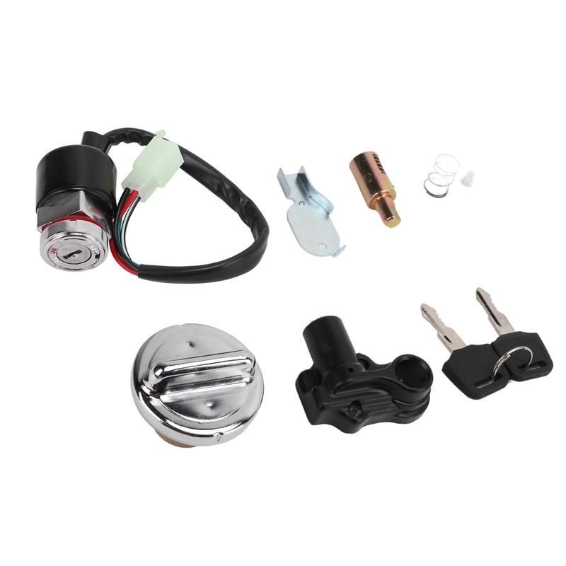 Ignition Fuel Lock Kit Ignition Gas Cover Kit Helmet Lock 2‑Key Replacement for Dax Skyteam 50cc 125cc
Ignition Fuel Lock Kit Ignition Gas Cover Kit Helmet Lock 2‑Key Replacement for Dax Skyteam 50cc 125cc