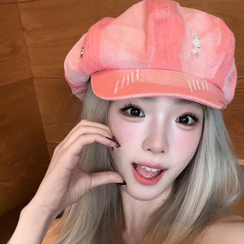Retro fashion show face small painter hat literary and leisure big head circumference student versatile octagonal hat
Retro fashion show face small painter hat literary and leisure big head circumference student versatile octagonal hat
