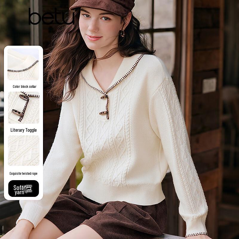 Betu Women s Color-Block Toggle Button Knit Sweater L
Betu Women s Color-Block Toggle Button Knit Sweater L