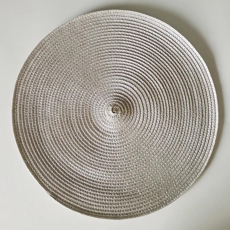 38cm Round Woven Placemats Waterproof Dining Table Mat Non-Slip Napkin Disc Bowl Pads Drink Cup Coasters Kitchen Decoration 38cm світло-сірий колір
38cm Round Woven Placemats Waterproof Dining Table Mat Non-Slip Napkin Disc Bowl Pads Drink Cup Coasters Kitchen Decoration 38cm світло-сірий колір