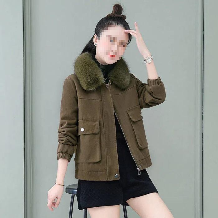 Women s Cotton Padded Winter Jacket - Short, Thick, Trendy Fleece Coat M кавовий
Women s Cotton Padded Winter Jacket - Short, Thick, Trendy Fleece Coat M кавовий