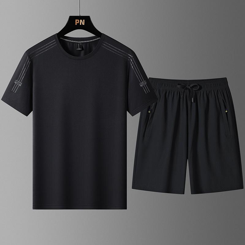 Extra Large Summer Sports Suit Men s Ice Silk Thin Short Sleeved Men s Shorts Quick Drying Handsome Two-piece Set 7XL
Extra Large Summer Sports Suit Men s Ice Silk Thin Short Sleeved Men s Shorts Quick Drying Handsome Two-piece Set 7XL