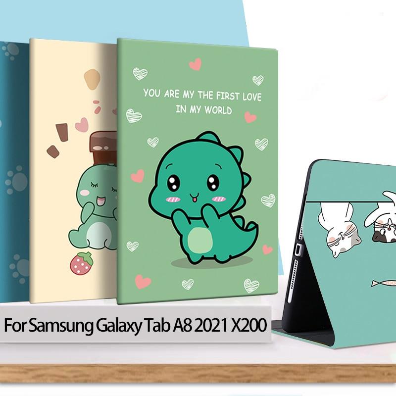 Чехол для планшета Tab A8 10,5 дюймов SM-X200 с мультяшным рисунком для Samsung Galaxy Tab A 8 A8 2021 SM-X200 SM-X205, откидной противоскользящий чехол с полосками
Чехол для планшета Tab A8 10,5 дюймов SM-X200 с мультяшным рисунком для Samsung Galaxy Tab A 8 A8 2021 SM-X200 SM-X205, откидной противоскользящий чехол с полосками