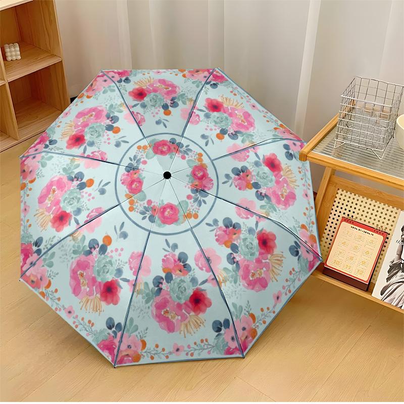 Floral Garden Tapestry Theme Automatic Umbrella Compact 8-Rib Design Sturdy Construction Durable Umbrella Stylish Accessory
Floral Garden Tapestry Theme Automatic Umbrella Compact 8-Rib Design Sturdy Construction Durable Umbrella Stylish Accessory