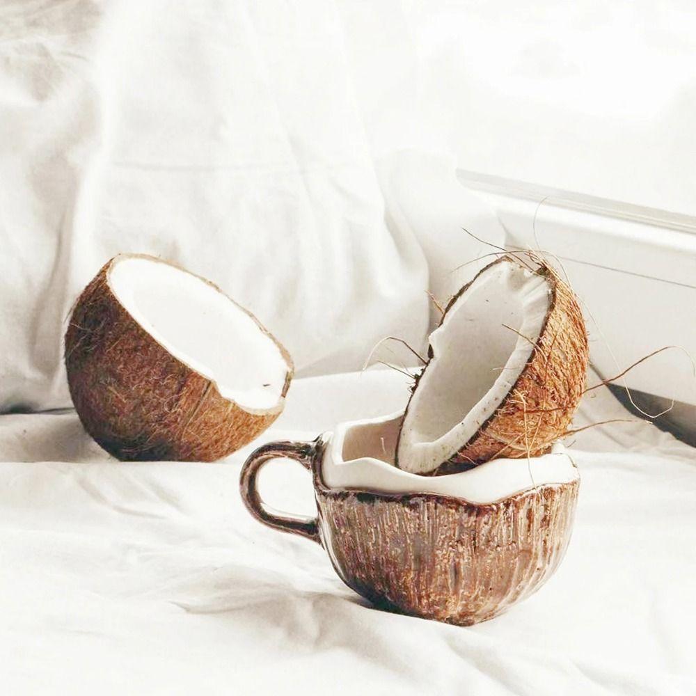 INS Creative Coffee Cup Irregular Imitation Coconut Shell Water Cup Hot or Cold Drinks Cup
INS Creative Coffee Cup Irregular Imitation Coconut Shell Water Cup Hot or Cold Drinks Cup