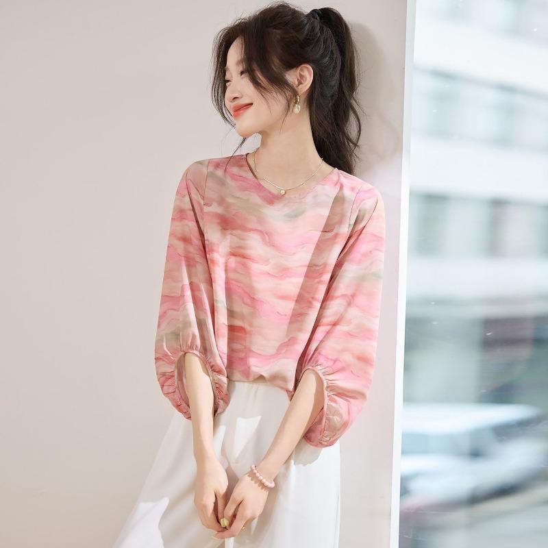 Womens Casual Gradient Print Lantern Sleeve Loose Blouse S
Womens Casual Gradient Print Lantern Sleeve Loose Blouse S