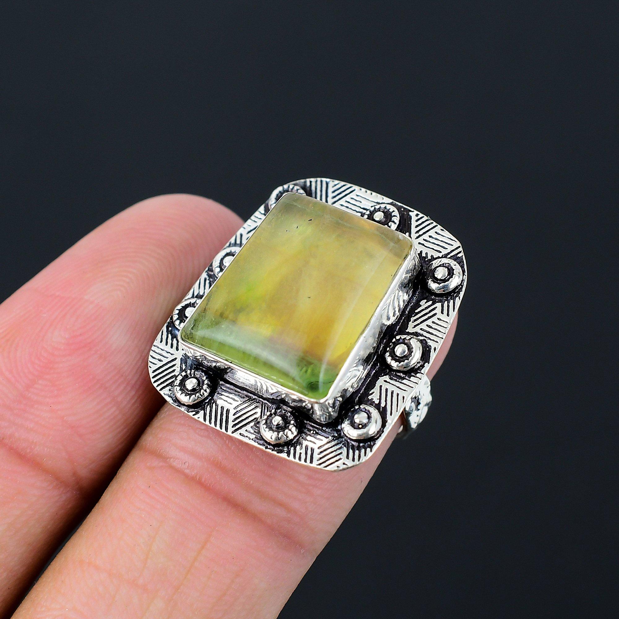 Natural Multi Fluorite Gemstone Multi Stone Ring Size 6.5 925 Silver For Women 6.5
Natural Multi Fluorite Gemstone Multi Stone Ring Size 6.5 925 Silver For Women 6.5