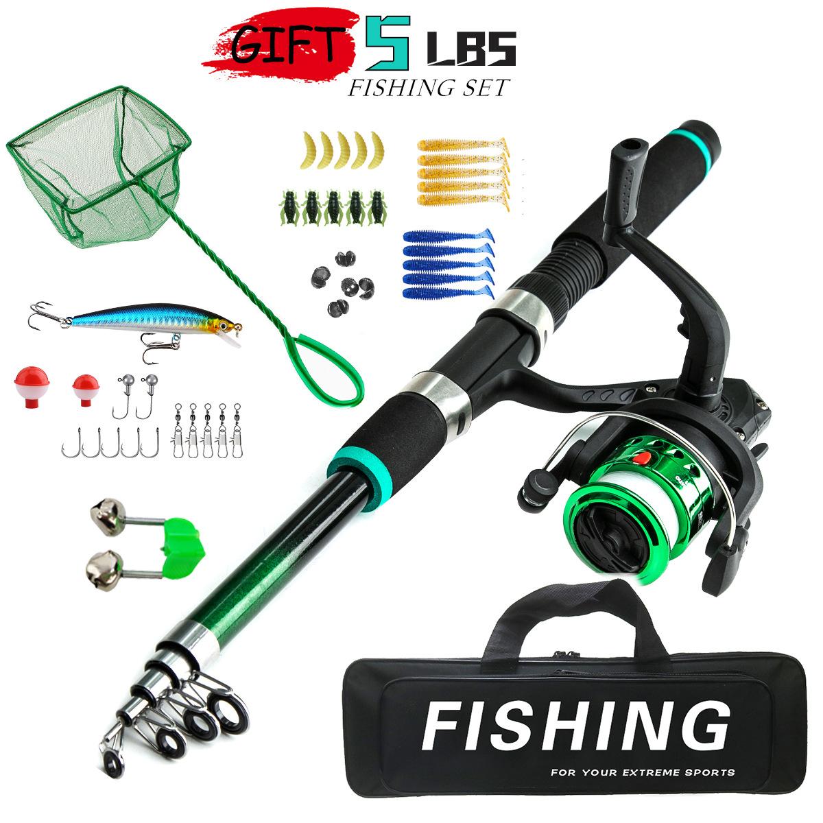 Сверхлегкая детская портативная телескопическая удочка с полным комплектом, спиннинговая катушка, приманка, рыболовный крючок 5,2:1 катушка с передаточным числом и удочка длиной 1,8 м, подходящая для лета E
Сверхлегкая детская портативная телескопическая удочка с полным комплектом, спиннинговая катушка, приманка, рыболовный крючок 5,2:1 катушка с передаточным числом и удочка длиной 1,8 м, подходящая для лета E