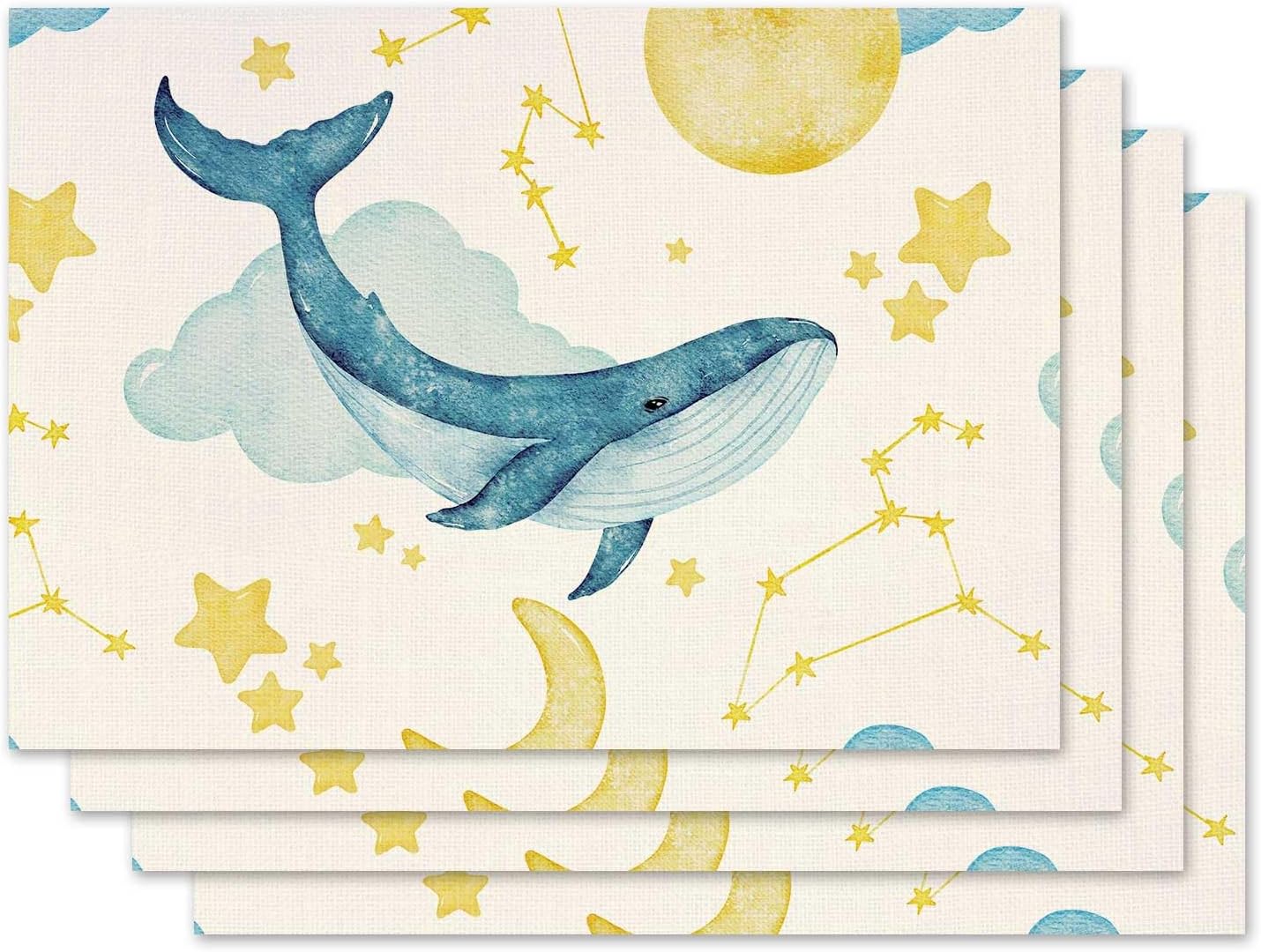 Whales & Constellations Placemat Set of 4 Spring Summer Placemats Seasonal Table Mats for Indoor Outdoor Home Kitchen Dining Decor Party Farmhouse Bur 4Pcs
Whales & Constellations Placemat Set of 4 Spring Summer Placemats Seasonal Table Mats for Indoor Outdoor Home Kitchen Dining Decor Party Farmhouse Bur 4Pcs