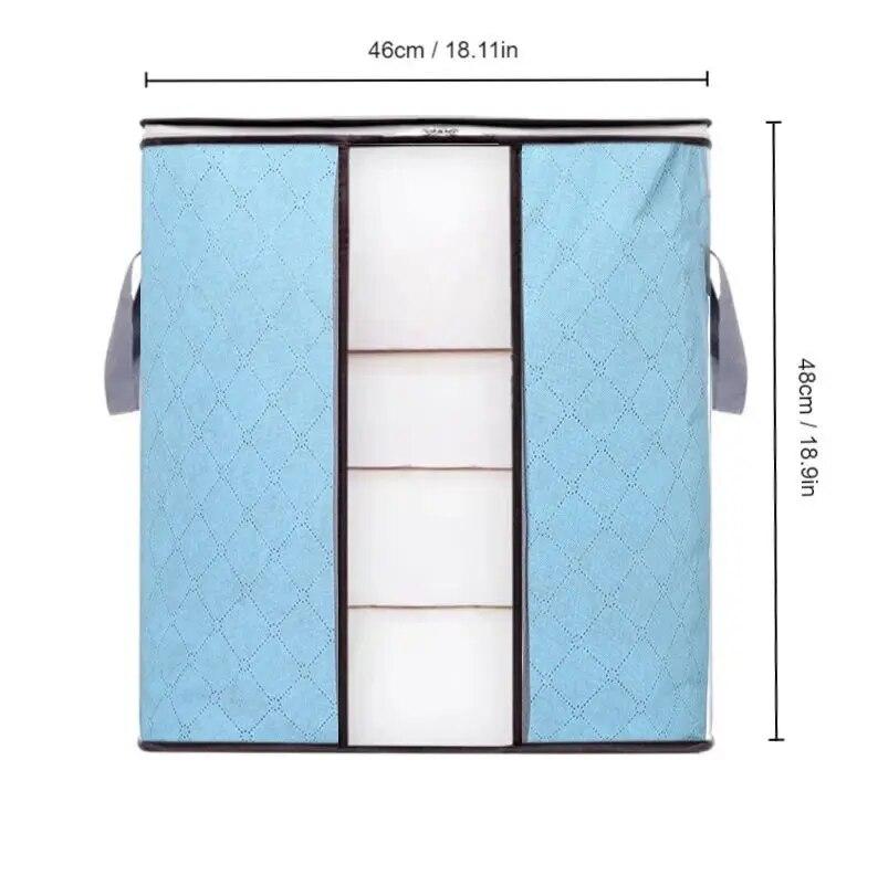 1 шт. Большая вместимость нетканого ящика для хранения одежды и постельных принадлежностей, полупрозрачные прочные ящики для хранения одежды