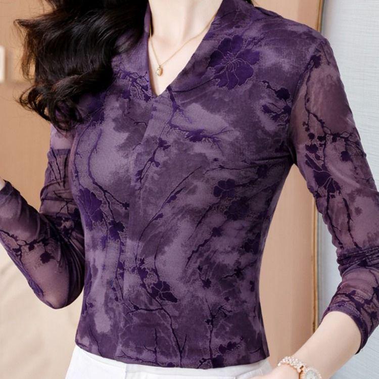 Women s Middle East Slimming V-neck Mesh Print Long-sleeve Shirt for Autumn/Winter L (100-110 lbs)
Women s Middle East Slimming V-neck Mesh Print Long-sleeve Shirt for Autumn/Winter L (100-110 lbs)