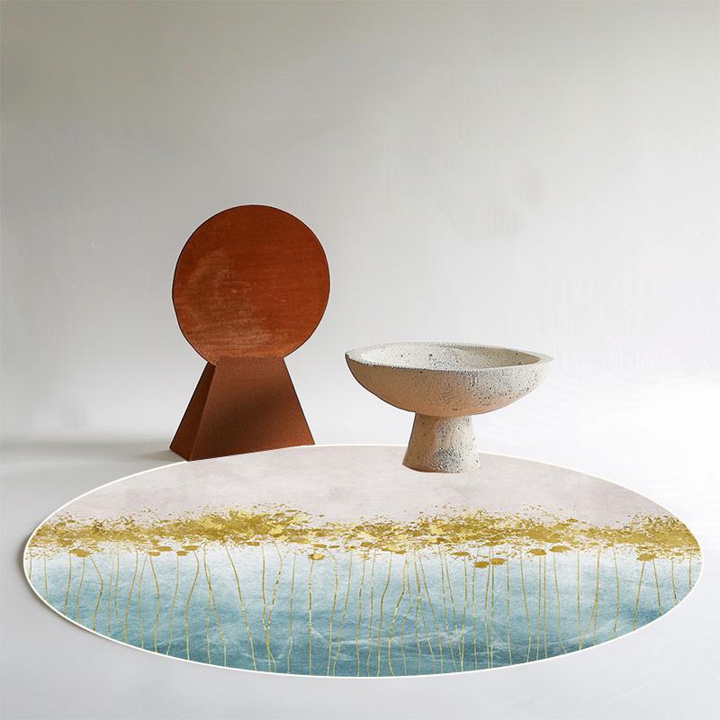 Abstract Round Carpet Modern Decoration Home Rug Golden Light Luxury Rugs for Bedroom Large Area Soft Non-slip Coffee Tables Mat 60cm 23.62 in
Abstract Round Carpet Modern Decoration Home Rug Golden Light Luxury Rugs for Bedroom Large Area Soft Non-slip Coffee Tables Mat 60cm 23.62 in