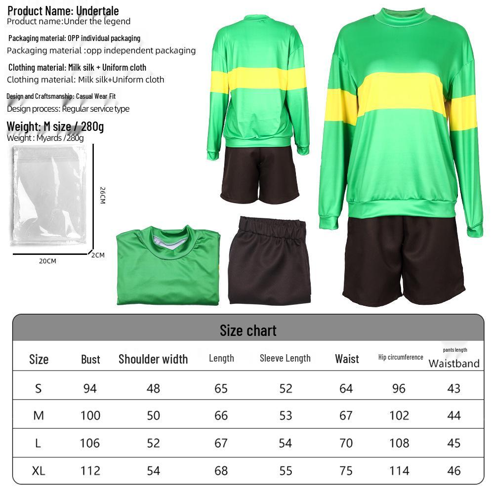 Frisk Cosplay Costume for Halloween or Stage Performance from Undertale: Legend Below Adult XXL
Frisk Cosplay Costume for Halloween or Stage Performance from Undertale: Legend Below Adult XXL