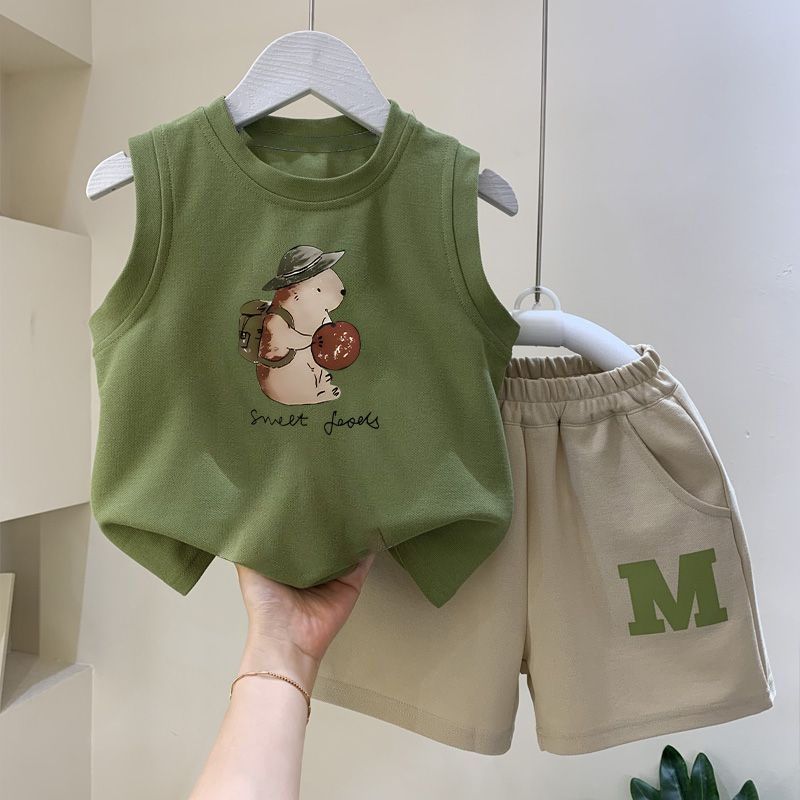 2Pcs/Sets Summer Baby Clothes Suit Children Boys Fashion Vest Shorts Toddler Casual Costume Infant Outfits Kids Tracksuits 140
2Pcs/Sets Summer Baby Clothes Suit Children Boys Fashion Vest Shorts Toddler Casual Costume Infant Outfits Kids Tracksuits 140