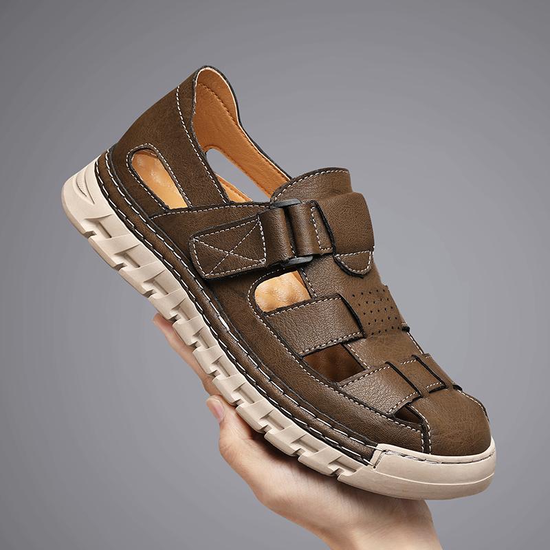 Fashion Brand Leather Sandals Comfortable Summer Breathable Hollow Out Mens Casual Shoes 2025 Trending Man Leather Luxury Beach Sandals 39 хаки
Fashion Brand Leather Sandals Comfortable Summer Breathable Hollow Out Mens Casual Shoes 2025 Trending Man Leather Luxury Beach Sandals 39 хаки