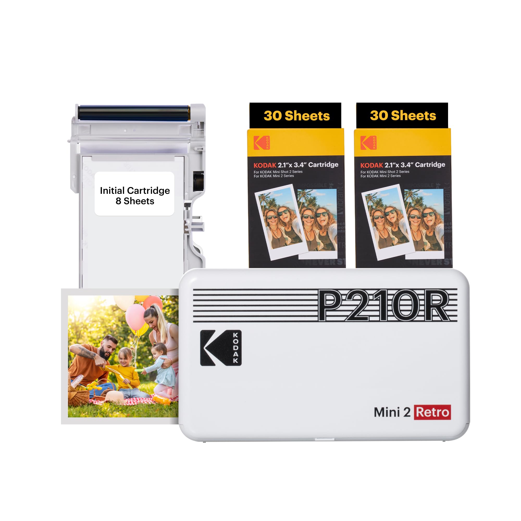 Kodak Mini 2 Retro 4PASS Принтер для смартфонів 8 принтерів 60 аркушів білий Принтер/миттєвий принтер/Instax (5,3х8,6 см) + + пучок,
Kodak Mini 2 Retro 4PASS Принтер для смартфонів 8 принтерів 60 аркушів білий Принтер/миттєвий принтер/Instax (5,3х8,6 см) + + пучок,