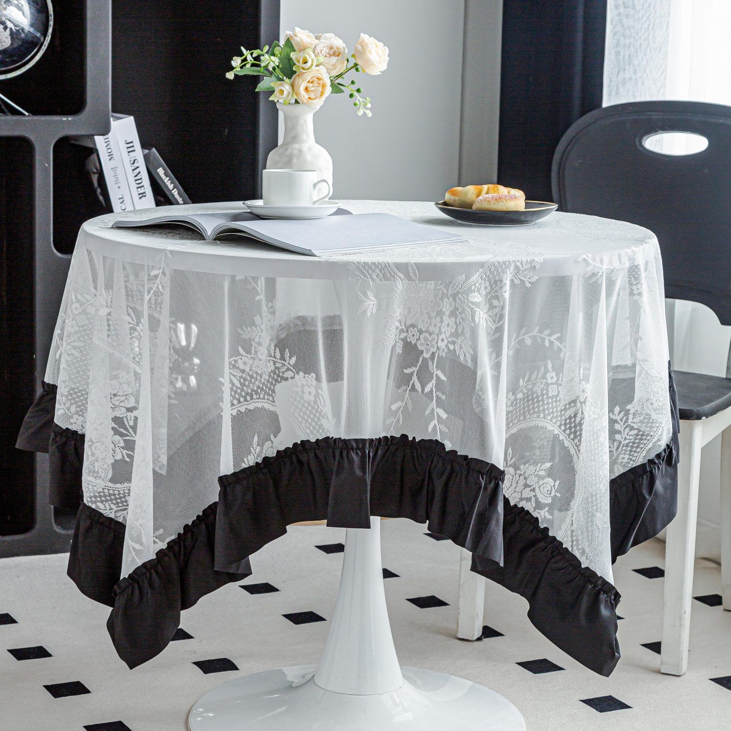 Vintage Lace Tablecloth Round Rectangular Dining Table Coffee Table Tablecloth Artistic Cover Cloth 90*90
Vintage Lace Tablecloth Round Rectangular Dining Table Coffee Table Tablecloth Artistic Cover Cloth 90*90
