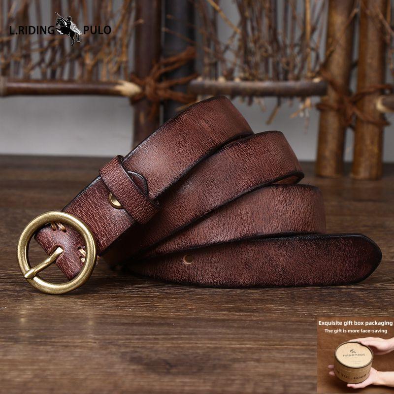 Модный ремень из натуральной кожи с медной пряжкой для джинсов, из натуральной коровьей кожи, с круглой пряжкой, женский ремень 110cm кофейный
Модный ремень из натуральной кожи с медной пряжкой для джинсов, из натуральной коровьей кожи, с круглой пряжкой, женский ремень 110cm кофейный