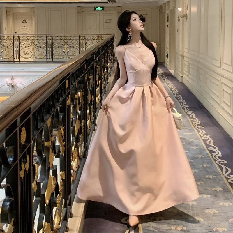 Pink High-end Socialite Daughter Birthday Dress Skirt Temperament Long Dress Waist Princess Skirt Big Swing Skirt L рожевий
Pink High-end Socialite Daughter Birthday Dress Skirt Temperament Long Dress Waist Princess Skirt Big Swing Skirt L рожевий