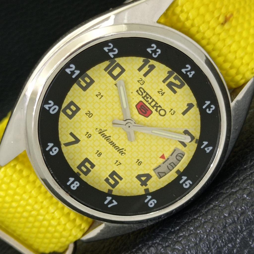 Б/У винтажные мужские часы SEIKO 5 AUTOMATIC 7009A из Японии с желтым циферблатом a434514-2 R121-a434514
Б/У винтажные мужские часы SEIKO 5 AUTOMATIC 7009A из Японии с желтым циферблатом a434514-2 R121-a434514