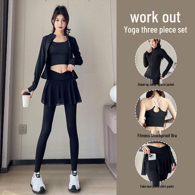 Women s Autumn 2024 Three-Piece Running & Yoga Set: High-Sense Sportswear for Hiking & Gym S
Women s Autumn 2024 Three-Piece Running & Yoga Set: High-Sense Sportswear for Hiking & Gym S
