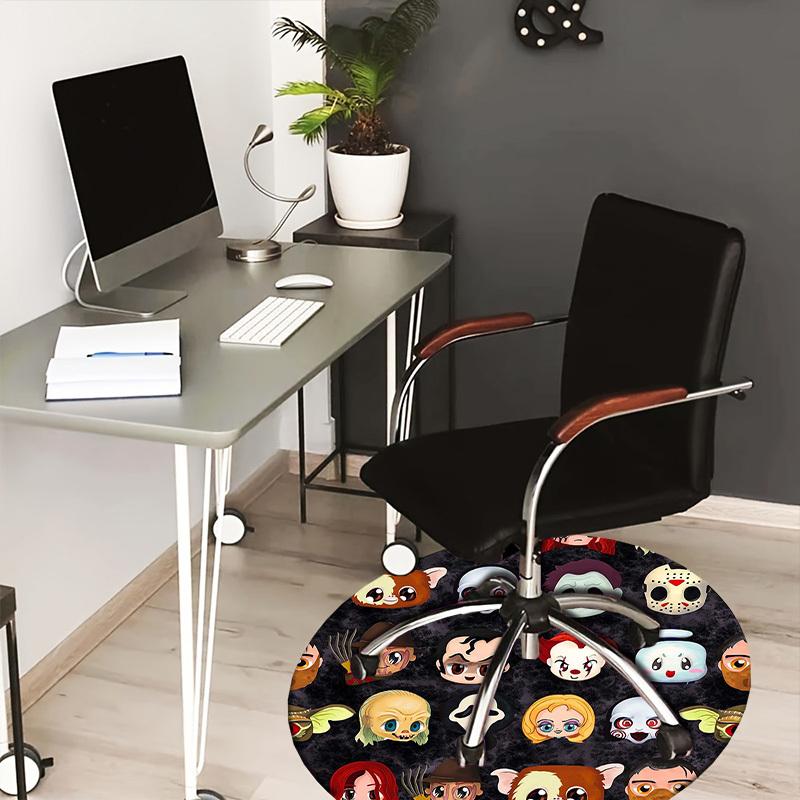 1pc Horror Movie Characters Round carpet, Made of Polyester,Perfect for Decorating Office Chairs, Living Rooms 80cm
1pc Horror Movie Characters Round carpet, Made of Polyester,Perfect for Decorating Office Chairs, Living Rooms 80cm