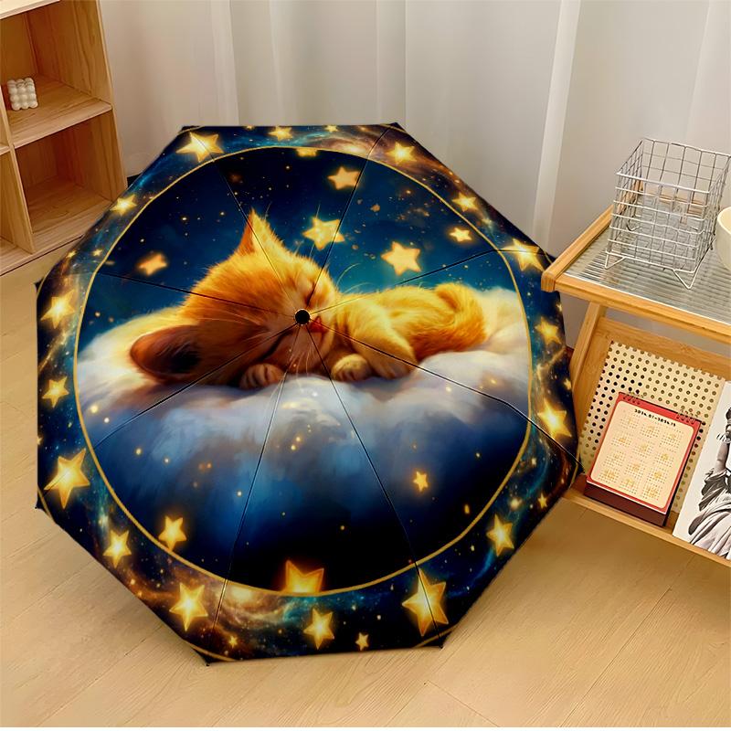 Kitten Among Lilacs (2) Printed umbrella windproof folding umbrella portable sun and rain umbrella suitable for gifting
Kitten Among Lilacs (2) Printed umbrella windproof folding umbrella portable sun and rain umbrella suitable for gifting