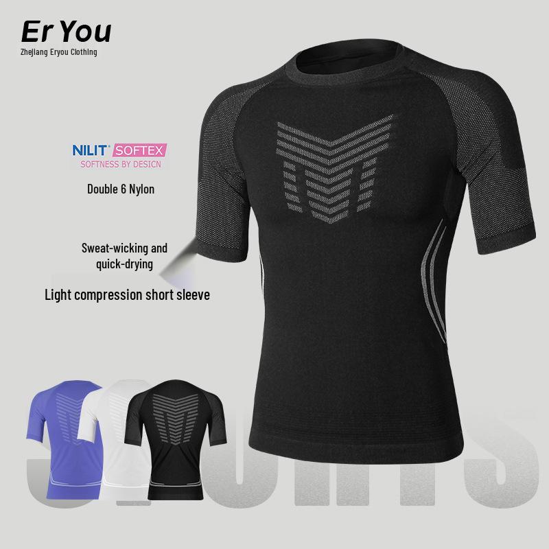 Unisex Quick-Dry Sports T-Shirt - Short Sleeve Compression Crew Neck for Running and Fitness Large
Unisex Quick-Dry Sports T-Shirt - Short Sleeve Compression Crew Neck for Running and Fitness Large