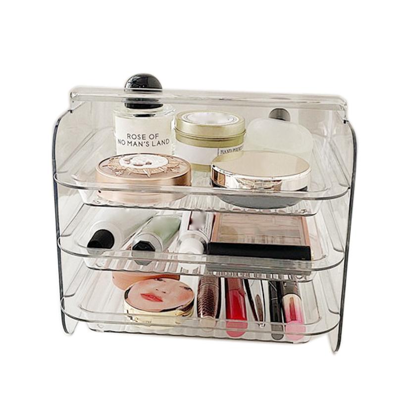 3 Tier Makeup Organizer Transparency Acrylic Dustproof Vanity Organizer Countertop with Handle for
3 Tier Makeup Organizer Transparency Acrylic Dustproof Vanity Organizer Countertop with Handle for