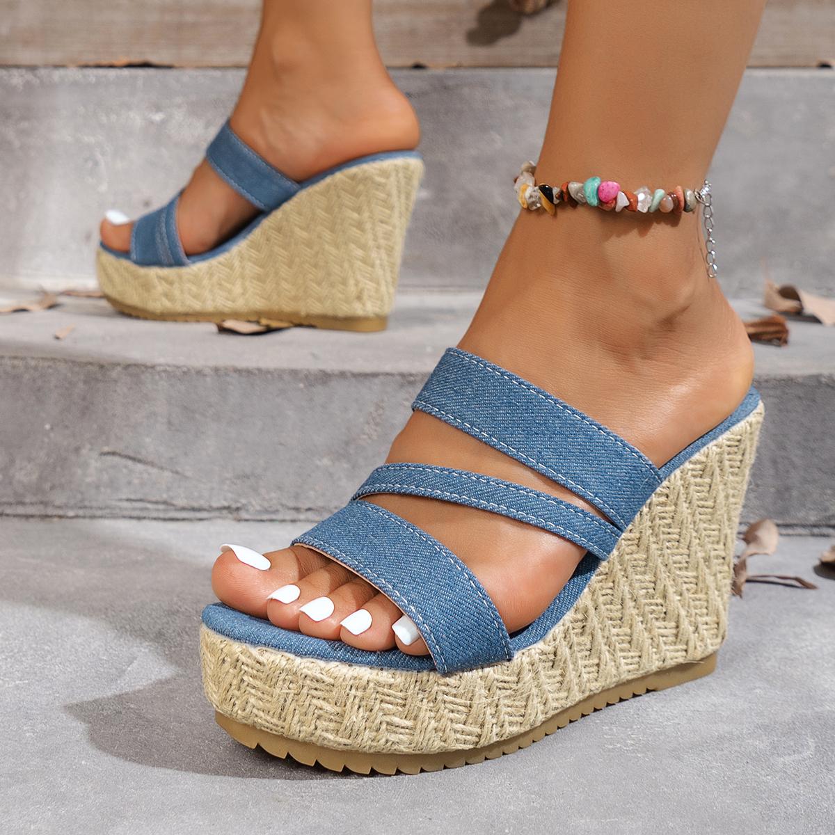 Women Wedges Sandals New Shoes for Women Fashion Peep Toe Platform High Heels Sandals Casual Non Slip Beach Shoes Big Size 36
Women Wedges Sandals New Shoes for Women Fashion Peep Toe Platform High Heels Sandals Casual Non Slip Beach Shoes Big Size 36