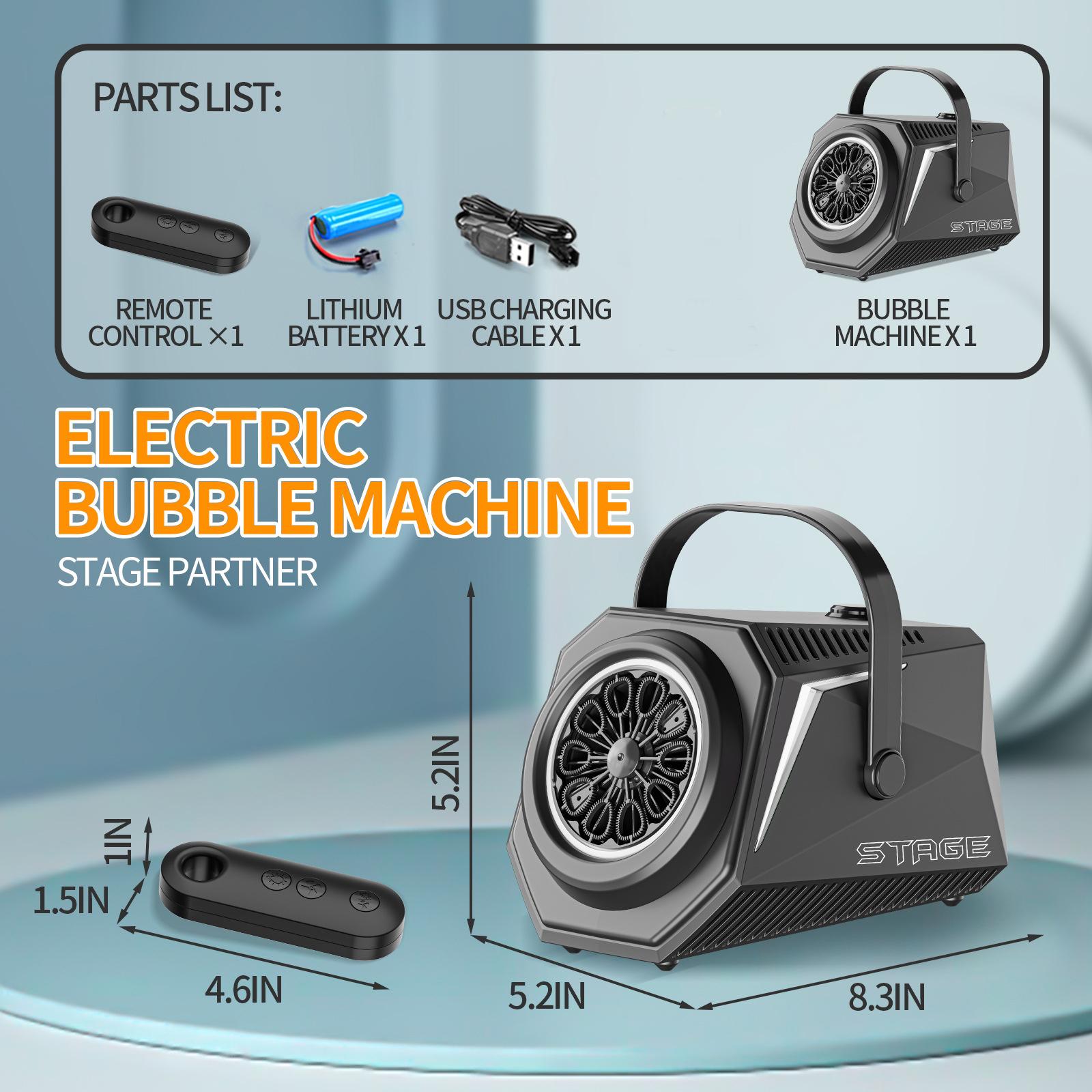 Электрическая машина для выдувания пузырей с дистанционным управлением, автоматический запуск одним нажатием, портативная машина для выдувания пузырей для дня рождения, улицы, свадьбы, подарок чёрный
Электрическая машина для выдувания пузырей с дистанционным управлением, автоматический запуск одним нажатием, портативная машина для выдувания пузырей для дня рождения, улицы, свадьбы, подарок чёрный