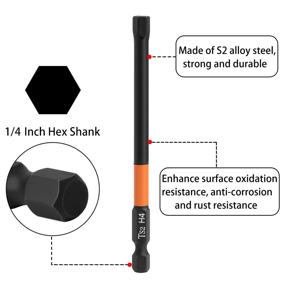 10PCS Hex Screwdriver Bit Set 100mm H4 TS2 Steel Magnetic Drill Bit for Electric Drill Screwdrivers Type A
10PCS Hex Screwdriver Bit Set 100mm H4 TS2 Steel Magnetic Drill Bit for Electric Drill Screwdrivers Type A