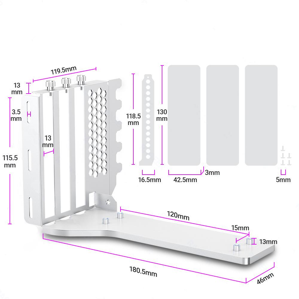 PCI-E 4.0 Graphics Card Vertical Mounting Bracket 200mm PCI-E 3.0 x16 Extension Cable Holder GPU Mounting Bracket Kit синій
PCI-E 4.0 Graphics Card Vertical Mounting Bracket 200mm PCI-E 3.0 x16 Extension Cable Holder GPU Mounting Bracket Kit синій