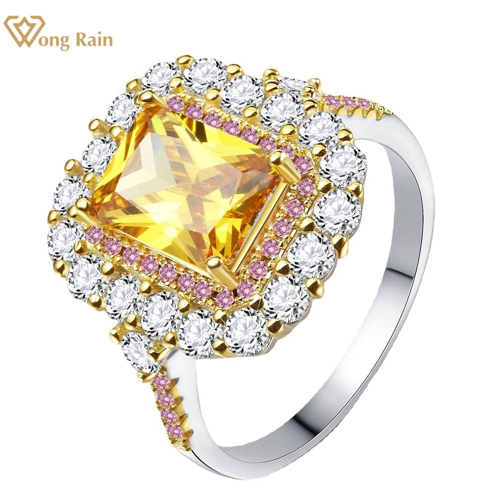 Wong Rain Роскошное свадебное обручальное кольцо из 100% стерлингового серебра 925 пробы AAAAA с цирконами и драгоценными камнями для женщин, ювелирные изделия US 5 жёлтый
Wong Rain Роскошное свадебное обручальное кольцо из 100% стерлингового серебра 925 пробы AAAAA с цирконами и драгоценными камнями для женщин, ювелирные изделия US 5 жёлтый