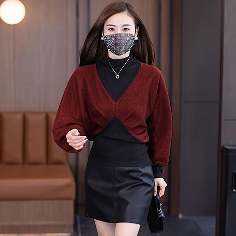 Chic Women s Red Angora Semi-High Neck Base Layer with Stylish Two-Piece Look XL (115-130 jin)
Chic Women s Red Angora Semi-High Neck Base Layer with Stylish Two-Piece Look XL (115-130 jin)