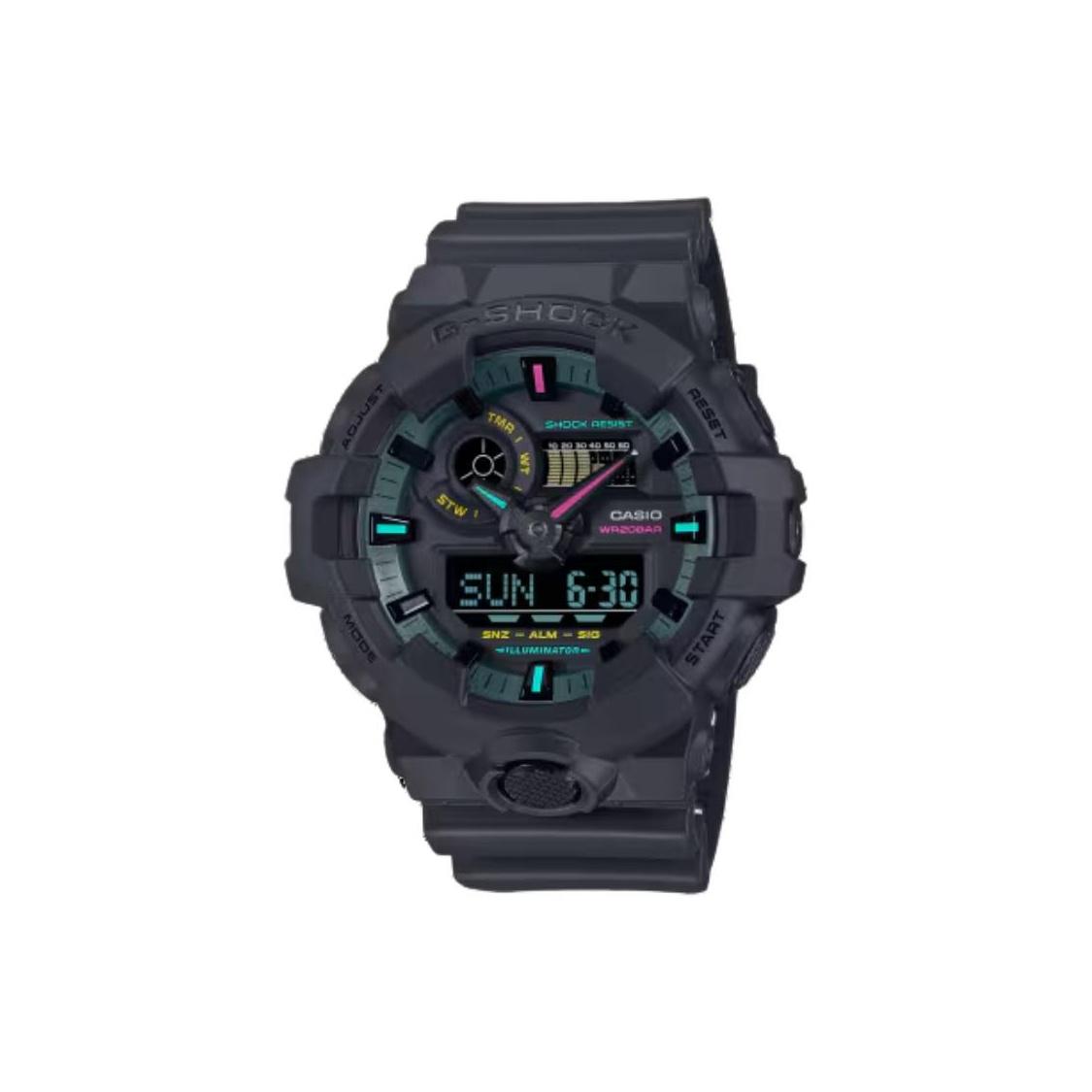 CASIO Унисекс Жидкокристаллический/Аналоговый Двойной Дисплей Серия Черные Часы GA700MF-1A GA700MF-1A Black Dial
CASIO Унисекс Жидкокристаллический/Аналоговый Двойной Дисплей Серия Черные Часы GA700MF-1A GA700MF-1A Black Dial