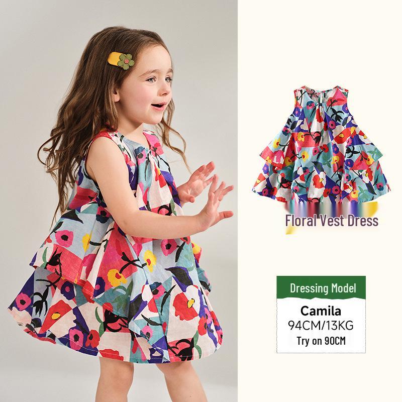 Тунбэй 2025 Летнее Девочковое Платье без рукавов с цветочным принтом 100 cm
Тунбэй 2025 Летнее Девочковое Платье без рукавов с цветочным принтом 100 cm