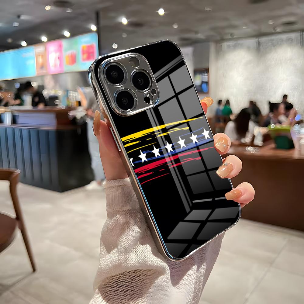 Venezuela Flag Phone Case For IPhone 17 Pro Max 15 Pro 16 14 Plus 12 13 Mini 11 Pro Shockproof Electroplated Glass Cover iPhone17
Venezuela Flag Phone Case For IPhone 17 Pro Max 15 Pro 16 14 Plus 12 13 Mini 11 Pro Shockproof Electroplated Glass Cover iPhone17