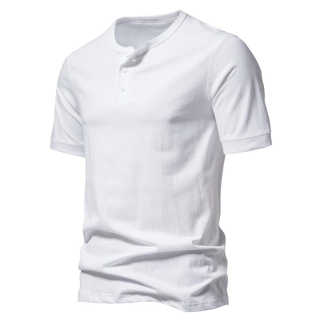 Мужская повседневная футболка Henley с коротким рукавом: Однотонный, свободный крой, воротник на трех пуговицах L синий
Мужская повседневная футболка Henley с коротким рукавом: Однотонный, свободный крой, воротник на трех пуговицах L синий