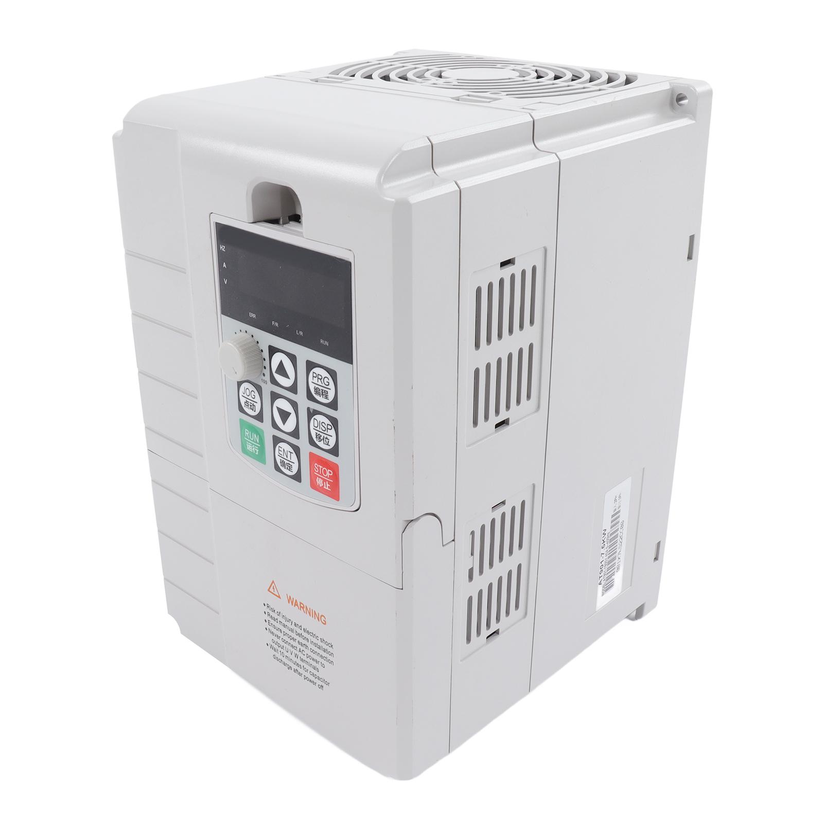 Інвертор із змінною частотою, однофазний вхід, 3-фазний вихід, перетворювач VFD 7,5 кВт 220 В
Інвертор із змінною частотою, однофазний вхід, 3-фазний вихід, перетворювач VFD 7,5 кВт 220 В