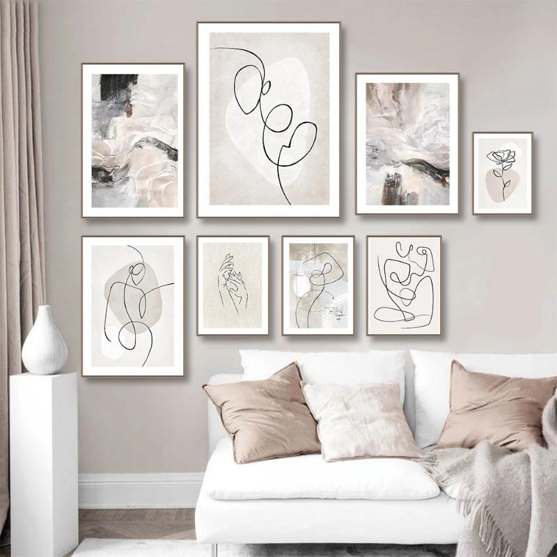 Modern Living Room Decor Nordic Minimalist Figures Line Wall Canvas Paintings Posters Aesthetic Accessories 20x30cm no frame
Modern Living Room Decor Nordic Minimalist Figures Line Wall Canvas Paintings Posters Aesthetic Accessories 20x30cm no frame