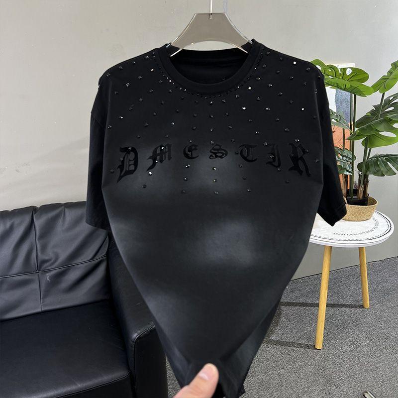 Trend Fashion Summer Bottoming Shirt Men O-Neck Letter Printing Diamonds Korean Casual Short Sleeve Loose Pullovers T-shirt Tops XXXL чорний
Trend Fashion Summer Bottoming Shirt Men O-Neck Letter Printing Diamonds Korean Casual Short Sleeve Loose Pullovers T-shirt Tops XXXL чорний