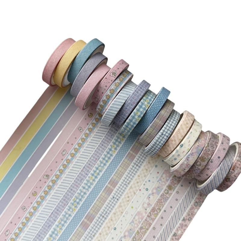 20 Roll Retro Washis Tape Slim Decorative Tape Masking Tape Hand Account Tape for Journaling Scrapbooking
20 Roll Retro Washis Tape Slim Decorative Tape Masking Tape Hand Account Tape for Journaling Scrapbooking