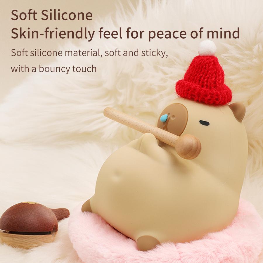 Cute Cartoon Silicone LED Capybara Night Light USB Rechargeable Dimming Sleep Night Lamp For Children s Bedroom Bedside Lighting
Cute Cartoon Silicone LED Capybara Night Light USB Rechargeable Dimming Sleep Night Lamp For Children s Bedroom Bedside Lighting