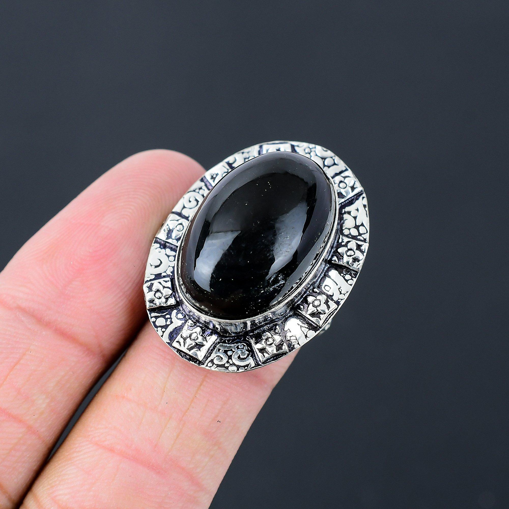 Mothers day Sale Sterling Silver Black Onyx Gemstone Solitaire New Ring Size 7.5 7.5
Mothers day Sale Sterling Silver Black Onyx Gemstone Solitaire New Ring Size 7.5 7.5