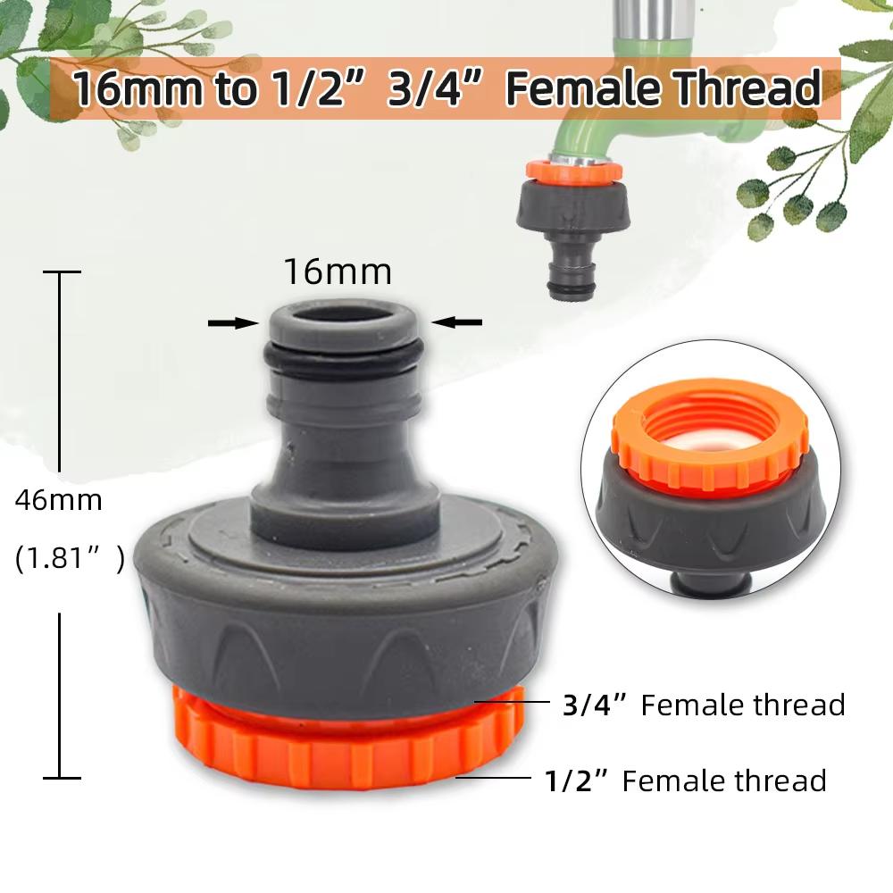 1pcs Garden Hose Tap On/Off Valve 16mm Quick Connector 1/2 3/4 1 Male Female Adapter Y-Joint For PE Pipe Water Gun Sprinkler
1pcs Garden Hose Tap On/Off Valve 16mm Quick Connector 1/2 3/4 1 Male Female Adapter Y-Joint For PE Pipe Water Gun Sprinkler